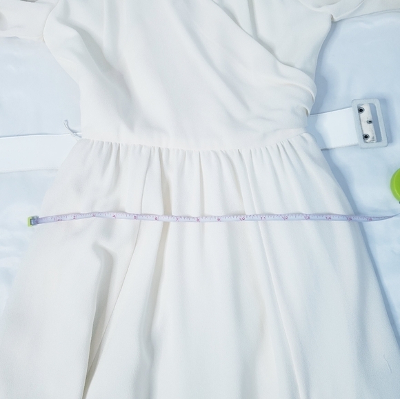 *Last Chance* Vintage NWT Albert Nipon A-Line Midi Dress Modest Ivory 2P - Picture 7 of 13